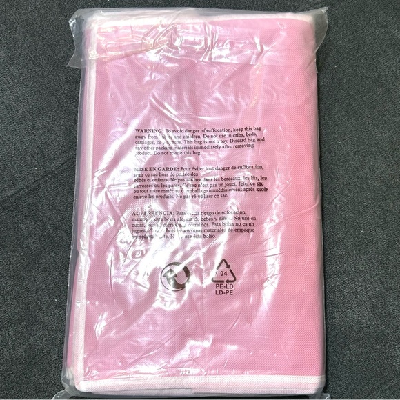SimpleHouseware Clothes Storage Bags Organizer, Pink, (Set of 3) New Unopened - Picture 3 of 5